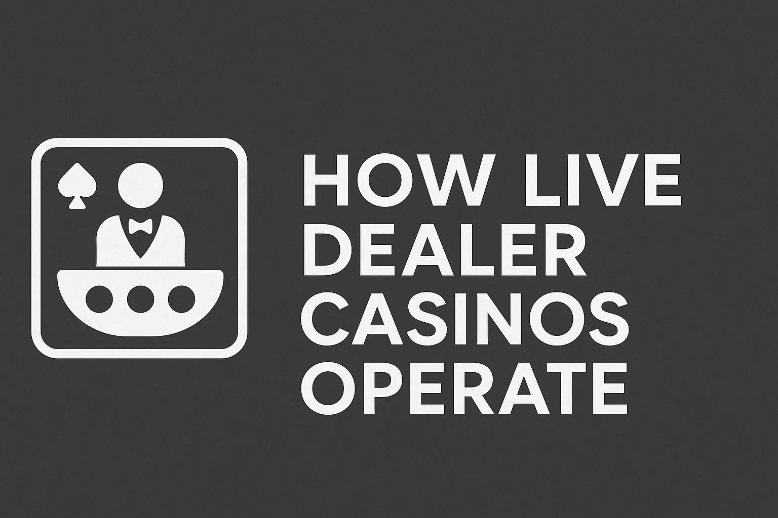How Live Dealer Casinos Operate